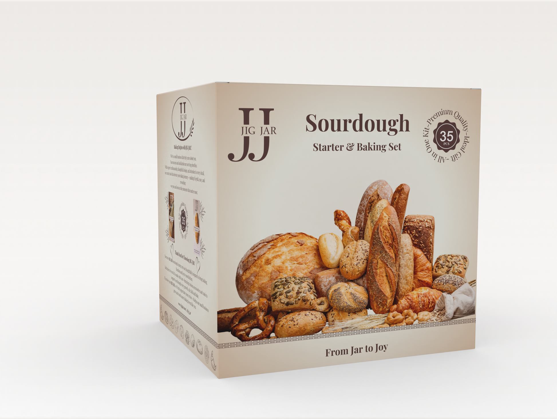 JIG JAR Sourdough Starter & Baking Set - 35 Pieces